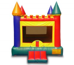 Multi-Colored Castle Bounce House