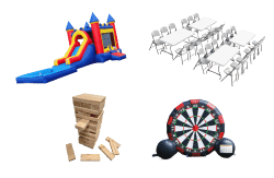 Castle Bounce Slide Combo Party Package