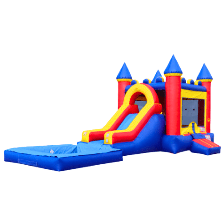 Castle Bounce House and Slide Combo