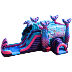 Under The Sea Bounce House and Dual Lane Slide Combo