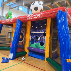 6 game inflatable sports challenge soccer des moines school 176324 1 6-Game Inflatable Sports Challenge Combo Rental