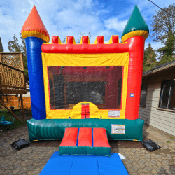 multi colored castle bounce house north delridge seattle 176326836 1 Multi-Colored Castle Bounce House