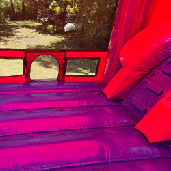 purple castle bounce house interior slide access seatac mcmicken 1 1 Purple Castle Bounce House and Dual Lane Slide Combo
