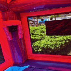 purple castle combo interior seatac mcmicken heights 1763273002 Purple Castle Bounce House and Dual Lane Slide Combo