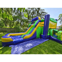 radical green extreme bounce house slide combo seattle rental 1762 1 Radical Green Extreme Bounce House and Slide Combo