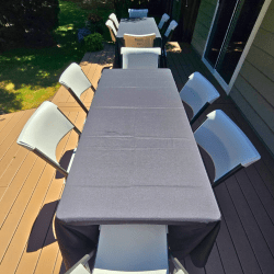 6ft Tablecloth – Loose Fitting Linen (Standard)